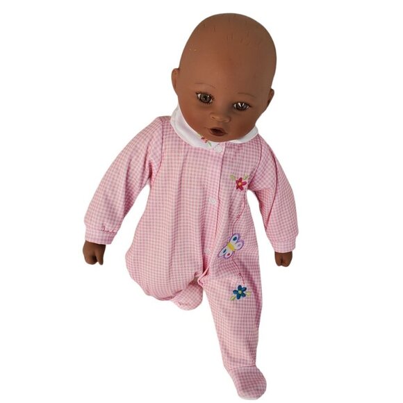 Kingstate Dollcrafter Doll Multiracial Infant Ethnic Baby Girl 18" Vinyl Fabric - Picture 1 of 13